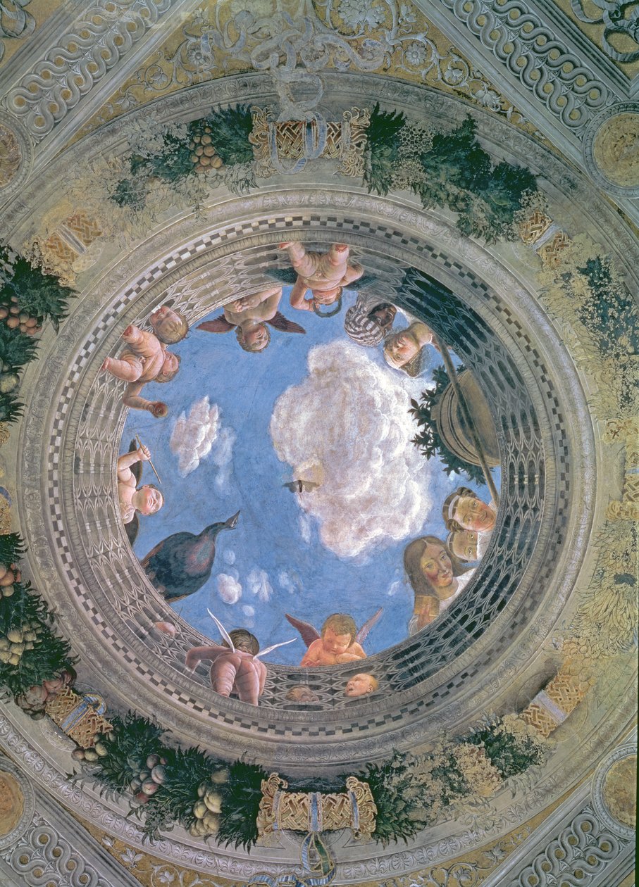 Trompe l'oeil Oculus in the Centre of the Vaulted Ceiling of